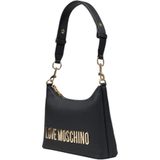 Love Moschino, Tassen, Dames, Zwart, ONE Size, Middelgrote tassen Lente/Zomer Collectie Polyurethaan