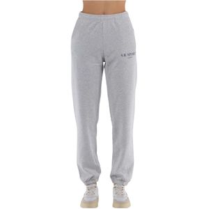 Sporty & Rich, Sportbroek Grijs, Dames, Maat:L