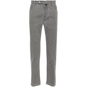 Incotex, Jeans, Heren, Grijs, W36, Denim, Slim-fit Special Denim Str Jeans