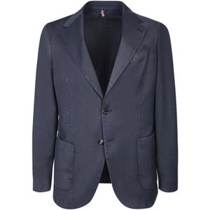 Dell'oglio, Jassen, Heren, Blauw, XL, Wol, Blauwe Blazer Herenmode