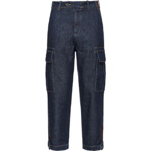 Pinko, Jeans, Dames, Blauw, M, Blauwe Broek