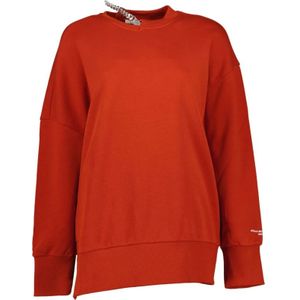 Stella McCartney, Sweatshirts & Hoodies, Dames, Oranje, 2Xs, Comfortabele Falabella Sweatshirt
