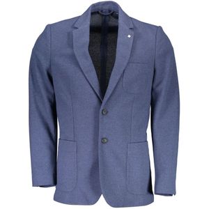 Gant, Klassieke Blauwe Katoenen Jas met Zakken Blauw, Heren, Maat:2XL