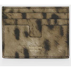 Tom Ford, Wallets Cardholders Beige, Heren, Maat:ONE Size