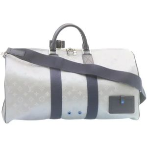 Louis Vuitton Vintage, Pre-owned, unisex, Grijs, ONE Size, Tweed, Pre-owned Canvas chanel-bags