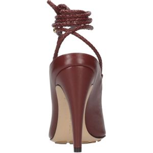 Bottega Veneta, Schoenen, Dames, Rood, 36 EU, Leer, Met hak Bordeaux