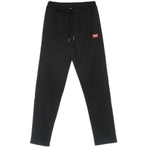 Fila, Broeken, Heren, Zwart, S, Polyester, Zwarte Tapered Track Broek