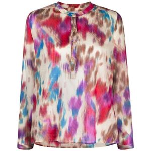 Isabel Marant Étoile, Blouses & Shirts, Dames, Veelkleurig, S, Multicolor Tie-Dye Blouse
