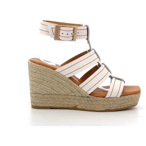 Kickers, Schoenen, Dames, Wit, 37 EU, Leer, Comfort Sandalen Kick Padora Pg