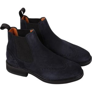 Berwick, Blauwe Suede Beatles Stijl Laarzen met Vibram Zool Blauw, Dames, Maat:39 EU