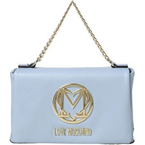 Love Moschino, Tassen, Dames, Blauw, ONE Size, Stijlvolle Handtassen voor Trendy Vrouwen