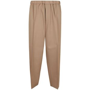 Jil Sander, Broeken, Heren, Beige, L, Katoen, Blauwe Broek voor Mannen Aw 24