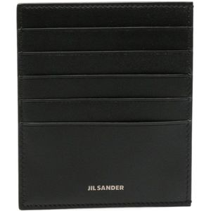 Jil Sander, Stijlvolle Portemonnees Zwart, Heren, Maat:ONE Size