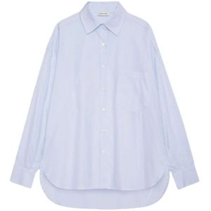 Anine Bing, Shirts Blauw, Dames, Maat:XS