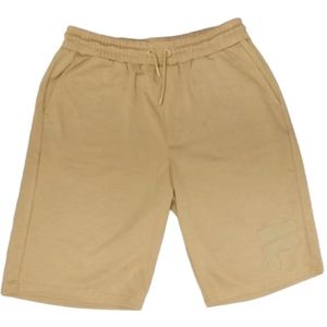 Fila, Korte broeken, Heren, Beige, M, Katoen, Heren Shorts Calp Fam 0312 Katoen