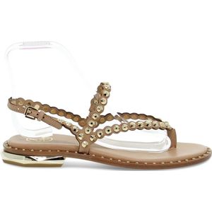 Ash, Platte sandalen voor vrouwen van leer Beige, Dames, Maat:36 EU