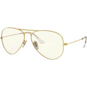 Ray-Ban, Aviator Large Metal Zonnebril Fotocromatisch Geel, unisex, Maat:62 MM