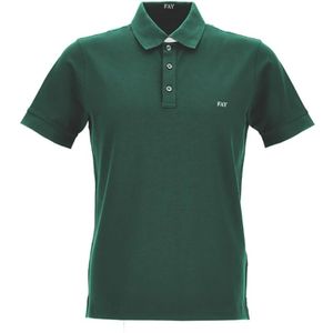 Fay, Polo Shirt Groen, Heren, Maat:M