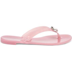 Casadei, Jelly Slipper met Swarovski Steen Roze, Dames, Maat:38 EU