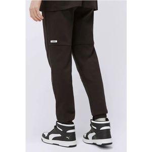 Puma, Broeken, Heren, Zwart, L, Katoen, Basic Straight Joggers - Zwart