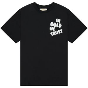 In Gold We Trust, Kush Jet Black T-Shirt Zwart, Heren, Maat:M