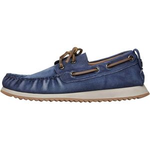 Voile Blanche, Leather loafers Hull 02 MAN Blauw, Heren, Maat:44 EU