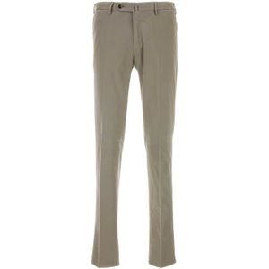 PT Torino, Broeken, Heren, Beige, L, Stretch Modal Blend Cappuccino Broek