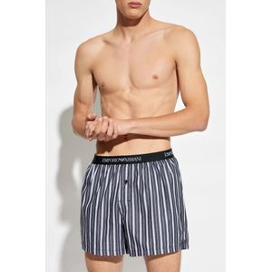 Emporio Armani, Ondergoed, Heren, Zwart, S, Katoen, Boxershorts met gestreept patroon