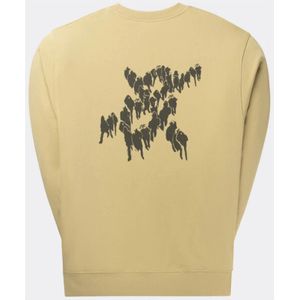 Daily Paper, Sweatshirts & Hoodies, Heren, Beige, S, Ontspannen Sweater voor Heren