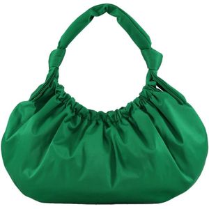 Ganni, Tassen, Dames, Groen, ONE Size, Polyester, Moderne Grote Hobo Tas