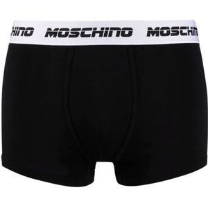 Moschino, Zwarte Katoenen Boxershort Zwart, Heren, Maat:M