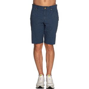 Jeckerson, Korte broeken, Heren, Blauw, W30, Katoen, Blauwe Casual Bermuda Shorts