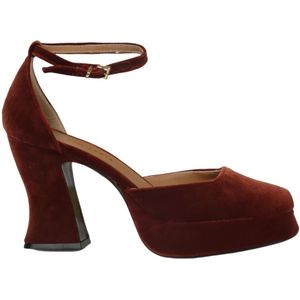 Roberto Festa, Nicla Velvet Pumps, Fw 22 Collectie Rood, Dames, Maat:40 EU