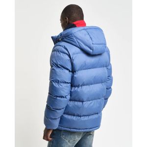 Gant, Jassen, Heren, Blauw, XL, Polyester, Waterafstotende Hooded Active Cloud Jacket