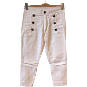 Isabel Marant Pre-owned, Pre-owned, Dames, Wit, S, Katoen, Pre-owned Cotton jeans