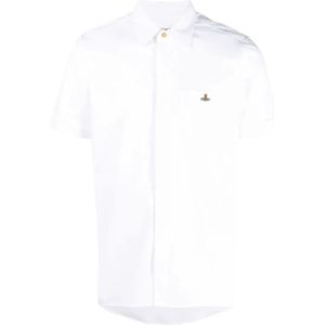Vivienne Westwood, Overhemden, Heren, Wit, L, Witte korte mouwen shirt