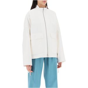 Jil Sander, Light Jassen Wit, Dames, Maat:M