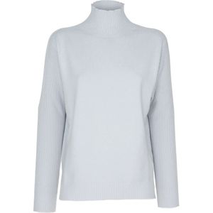 Vicario Cinque, Truien, Dames, Blauw, M, Kraterhals Sweater