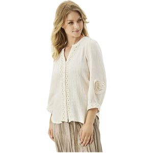 IN Front, Blouses & Shirts, Dames, Beige, S, Nylon, Juliane Shirt 16323 Cream Blouse