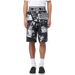 Versace, Korte broeken, Heren, Veelkleurig, L, Casual Shorts