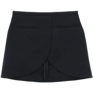 Courrèges, Short Skirts Zwart, Dames, Maat:S