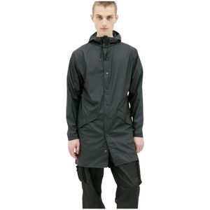 Rains, Coats Zwart, Heren, Maat:XL