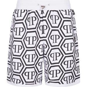 Philipp Plein, Casual Shorts Wit, Heren, Maat:M