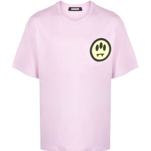 Barrow, Tops, Heren, Roze, S, Casual Jersey T-shirt
