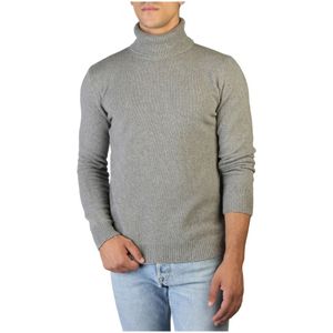 Cashmere Company, Truien, Heren, Grijs, L, Kasjmier, 100% Cashmere Sweater Herfst/Winter Mannen