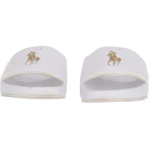 Ralph Lauren Pre-owned, Pre-owned, Heren, Wit, 44 EU, Pre-owned Rubber sandals