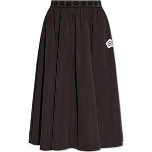 Kenzo, Rok met logo Zwart, Dames, Maat:M