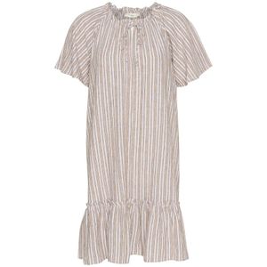 InWear, Flounce Jurk Alabasta Stripe Veelkleurig, Dames, Maat:L