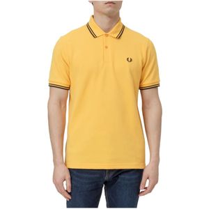 Fred Perry, Polo Shirts Geel, Heren, Maat:S