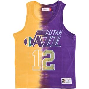 Mitchell & Ness, Sport, Heren, Veelkleurig, M, Katoen, Utah Jazz Tie Dye Tank Top